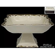 Квадратная фруктовница 25 см Lenardi Josefine слоновая кость