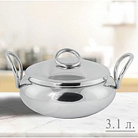 Кастрюля 3,1 л с крышкой 20 см Mirrow Lenardi Кастрюля 3,1 л с крышкой 20 см Mirrow Lenardi