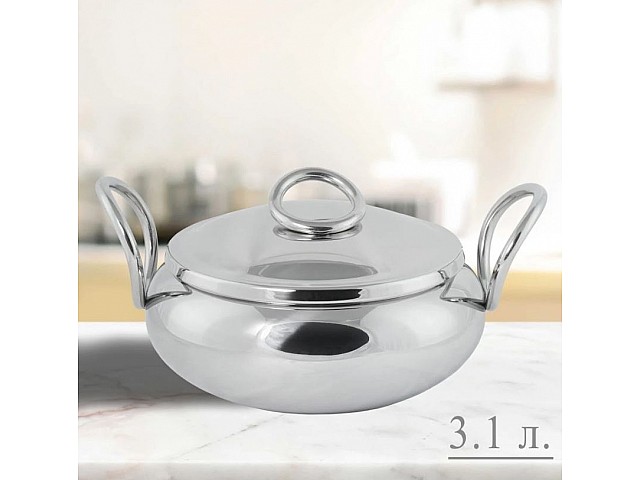 Кастрюля 3,1 л с крышкой 20 см Mirrow Lenardi