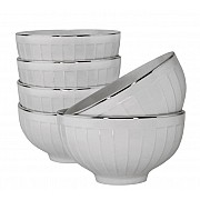 Набор из 6 салатников 11,5 см Marzipan grey Lenardi