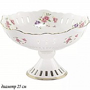 Фруктовница Lenardi Флоренс 25 см на ножке