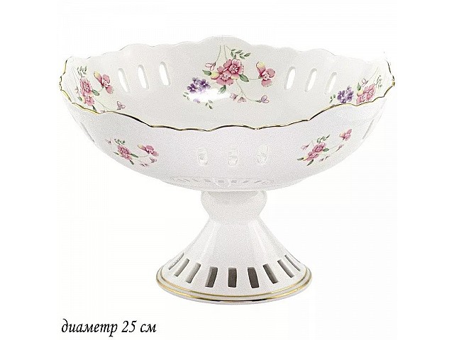 Фруктовница Lenardi Флоренс 25 см на ножке