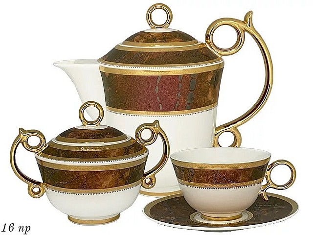 Чайный сервиз Versailles Lenardi на 6 персон 16 предметов