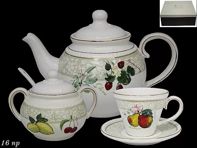 Чайный сервиз Lenardi Фрукты 14 предметов