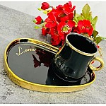 Кофейный набор Good Lenardi на 6 персон 12 предметов черный