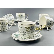 Чайный набор Олива Lenardi на 6 персон 12 предметов 275 мл
