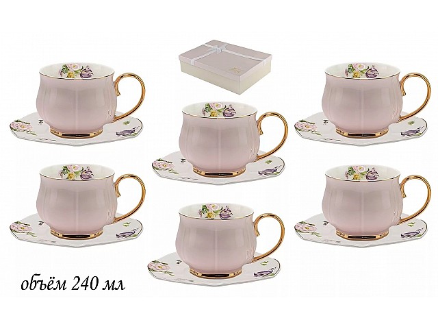 Чайный набор Нежность Lenardi сиреневый 12 предметов