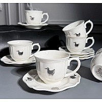 Кофейный набор на 6 персон 12 предметов 100 мл Lucky Goose Lenardi