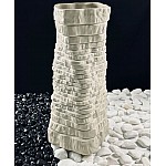 Ваза 43 см Эфиопия Lenardi бежевая