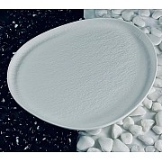 Тарелка 34 см Эфиопия Lenardi белое