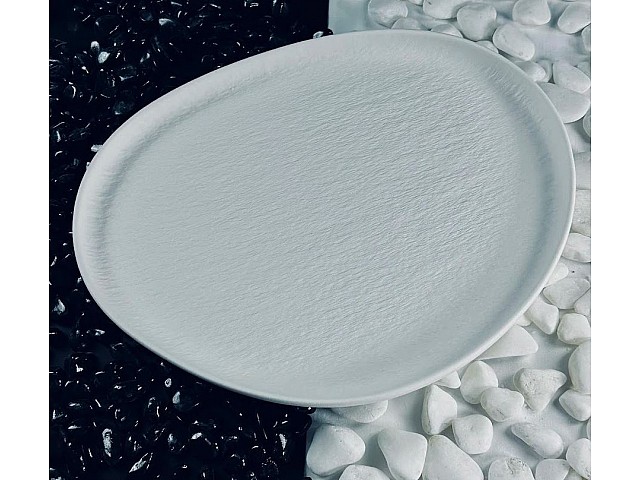 Тарелка 34 см Эфиопия Lenardi белое