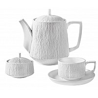 Чайный сервиз на 6 персон 16 предметов Эфиопия Lenardi белый