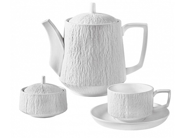 Чайный сервиз на 6 персон 16 предметов Эфиопия Lenardi белый