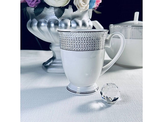 Кружка 350 мл Севилья серебро Lenardi