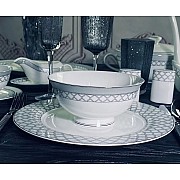 Набор 2 салатника 11 см Версаль серебро Lenardi