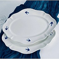 Набор из 2 овальных блюд 30,5 см Ласточки Lenardi Набор из 2 овальных блюд 30,5 см Ласточки Lenardi