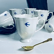 Набор из 6 кружек 350 мл Ласточки Lenardi