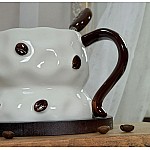 Кружка 330 мл на подставке и ложкой Coffee Lenardi