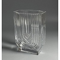 Декоративная ваза для цветов 21 см прямоугольная Vase Lenardi