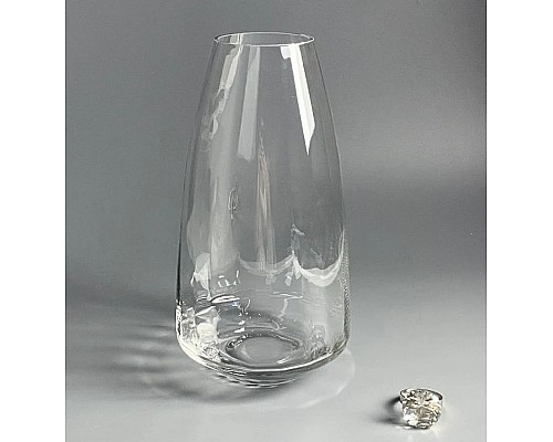 Декоративная ваза для цветов конус 30см Vase Lenardi