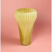 Декоративная ваза для цветов 28см Vase Lenardi желтая