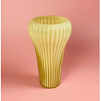 Декоративная ваза для цветов 28см Vase Lenardi желтая