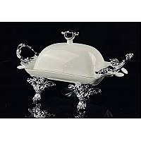 Масленка на ножках с ручками Atlantis Lenardi на ножках с ручками