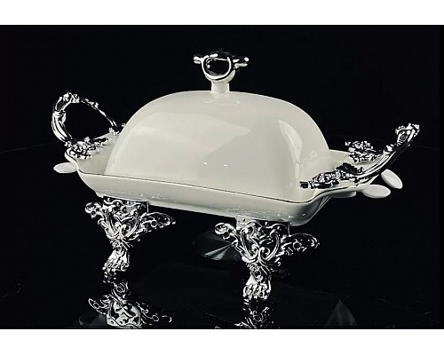 Масленка на ножках с ручками Atlantis Lenardi на ножках с ручками