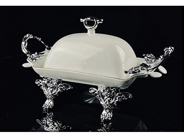 Масленка на ножках с ручками Atlantis Lenardi на ножках с ручками