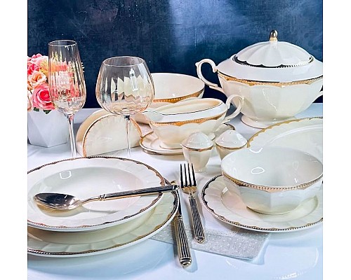 Обеденный сервиз Империал золото Lenardi на 6 персон 45 предметов Обеденный сервиз Империал золото Lenardi на 6 персон 45 предметов
