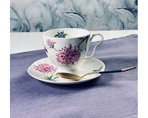 Чайный набор Flowers Lenardi клевер на 6 персон 12 предметов