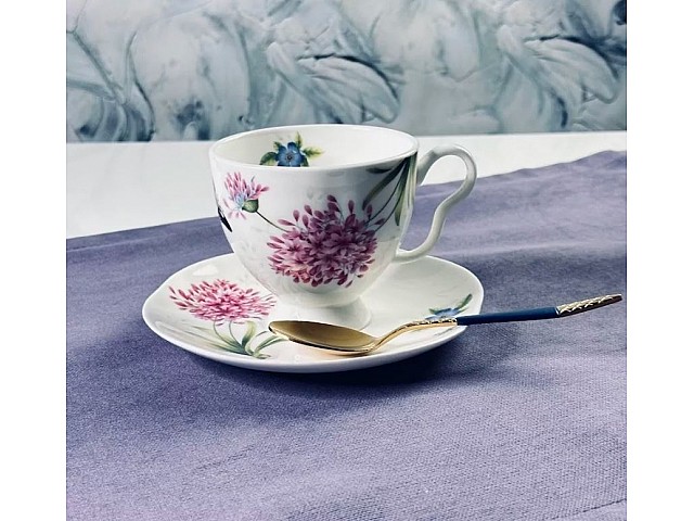 Чайный набор Flowers Lenardi клевер на 6 персон 12 предметов