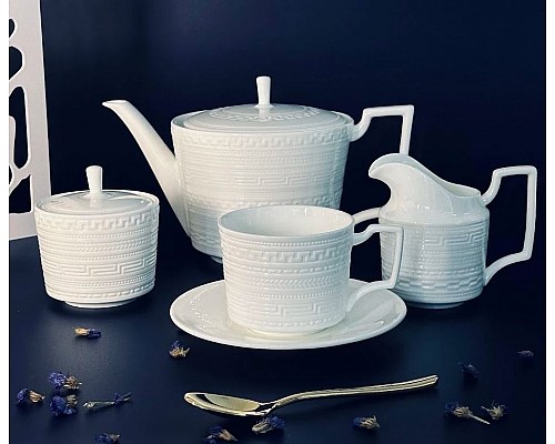 Чайный сервиз на 6 персон 17 предметов 230 мл Марсель Lenardi