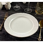 Набор из 6 тарелок 27см Аврора золото Lenardi