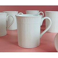 Набор из 6 кружек 320 мл Simple white Lenardi