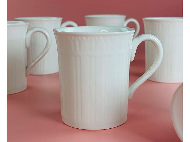 Набор из 6 кружек 320 мл Simple white Lenardi