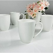 Набор из 6 кружек Simple white Lenardi