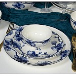 Столовый сервиз на 6 персон 27 предметов Blue Flowers Lenardi
