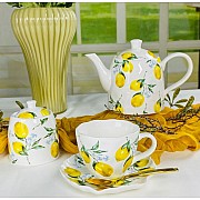 Чайный сервиз на 6 персон 16 предметов Лимоны Lenardi