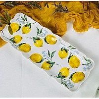 Прямоугольное блюдо 33 см Лимоны Lenardi