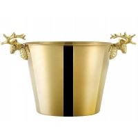 Ведро для шампанского ICE Lenardi золотое 24 см 13 л