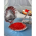 Икорница с ложкой Steel Lenardi Икорница с ложкой Steel Lenardi