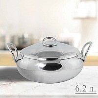 Кастрюля 6,2 л с крышкой 20 см Mirrow Lenardi Кастрюля 6,2 л с крышкой 20 см Mirrow Lenardi