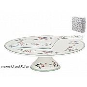 Тортовница с лопаткой Земляника Lenardi