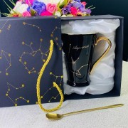 Кружка Зодиак Водолей Lenardi 390 мл с ложкой