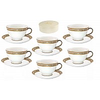 Набор чашек с блюдцами Lenardi Арабеска 12 предметов