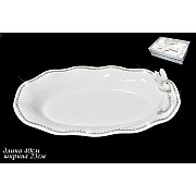 Овальное блюдо 40см Lenardi Голубь и голубка