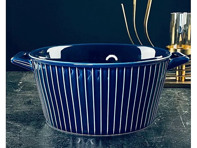 Салатник с ручками Aquamarine Lenardi 18 см