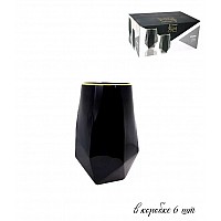 Набор стаканов Lenardi Ice черный 700 мл 6 шт