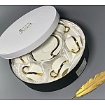 Кофейный набор Zorro Lenardi белый на 6 персон 12 предметов 110 мл